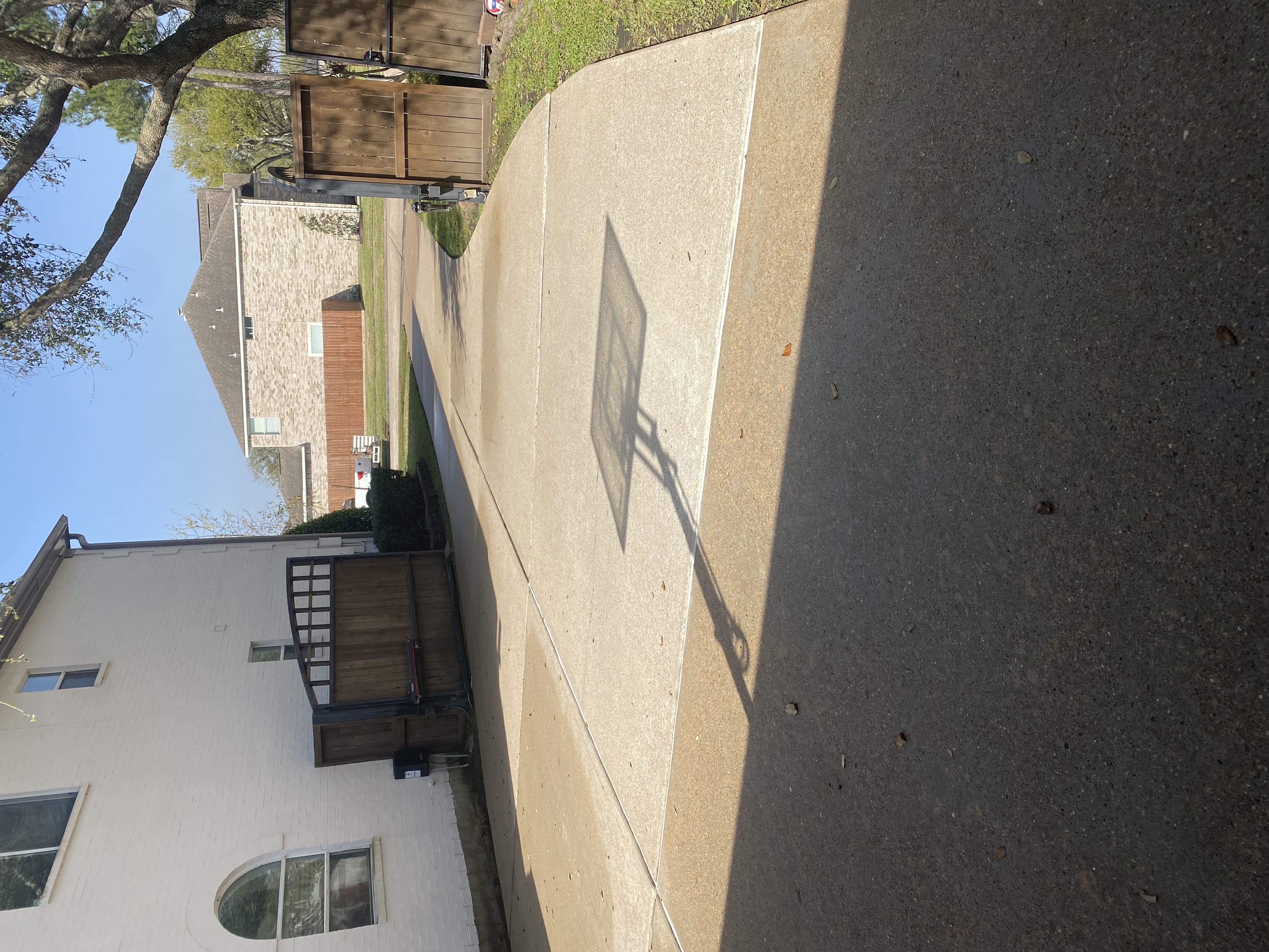Clean concrete after