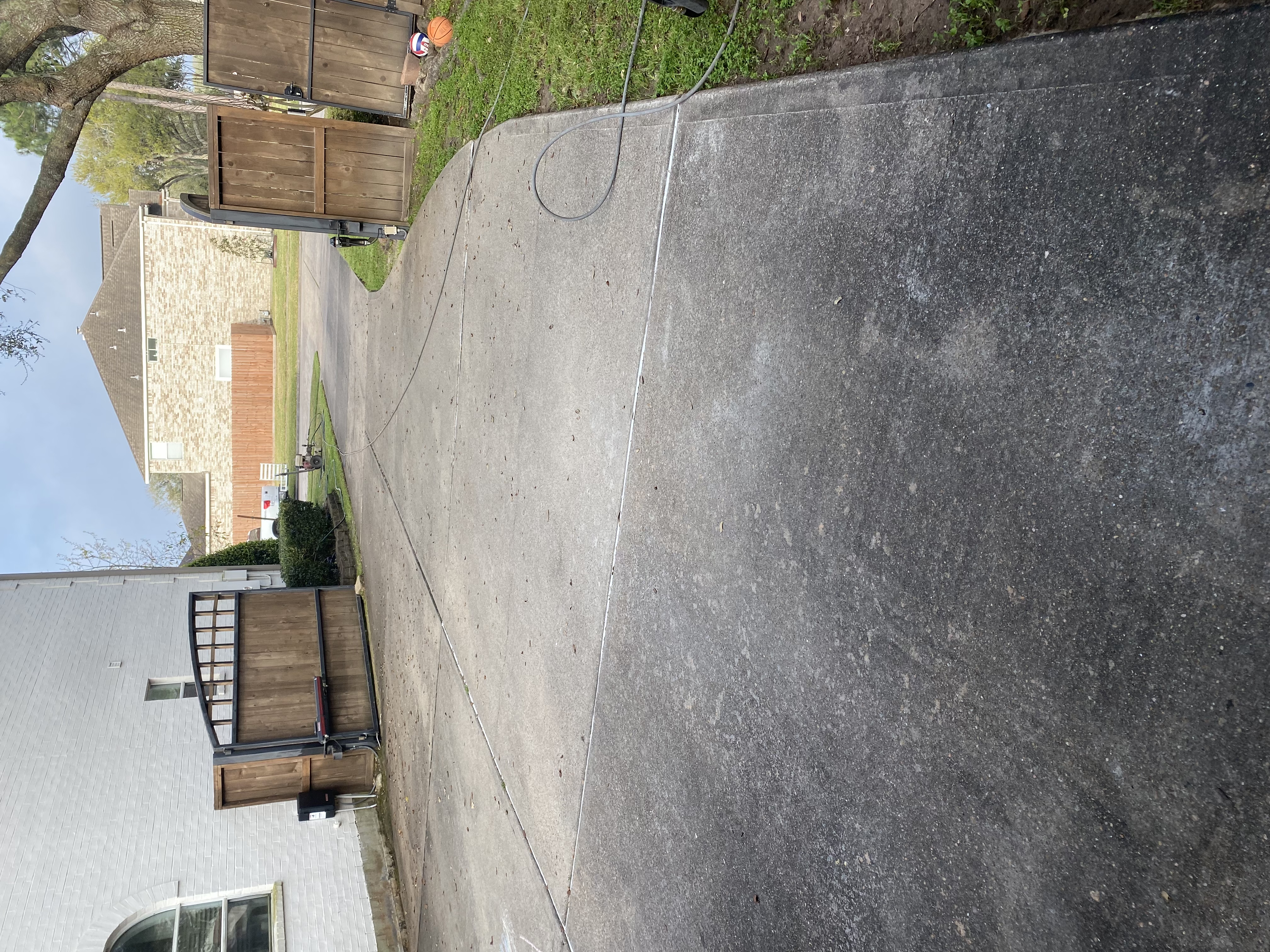 Dirty concrete before